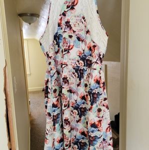 Colorful floral dress xhiliration medium
